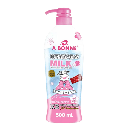 A Bonne Hokkaido Milk X3 Whitening Uv Protection Body Lotion  Size 500Ml Intlcosmetic