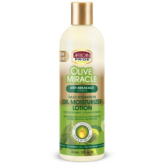 African Pride Olive Miracle Hair Moisturizer Lotion, 12 Oz Intlcosmetic