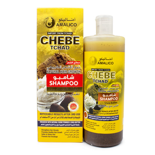 Amalico Chebe Shampoo for Hair Growth with SHEA BUTTER 500ML Intlcosmetic