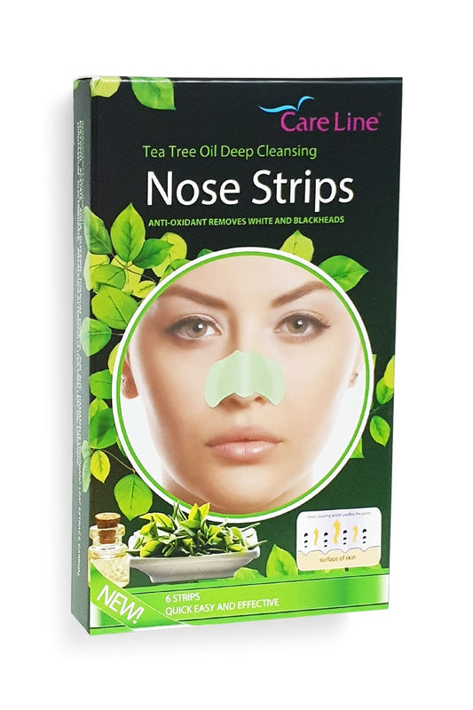 Care Line Tea Tree Oil Deep Cleansing Nose Strips 6pcs Intlcosmetic
