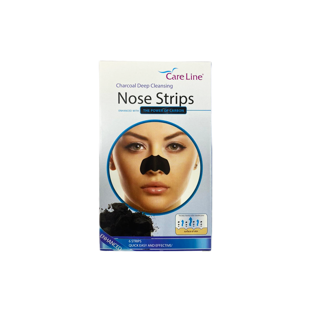 Care Line charcoal nose strips 6pcs Intlcosmetic
