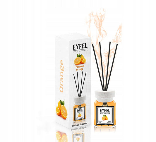 Eyfel aroma diffuser with sticks 120ml Orange Intlcosmetic