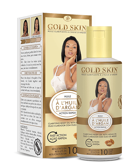 GOLD SKIN Clarifying Oil with Argan Oil Body Cream 70ml Intlcosmetic