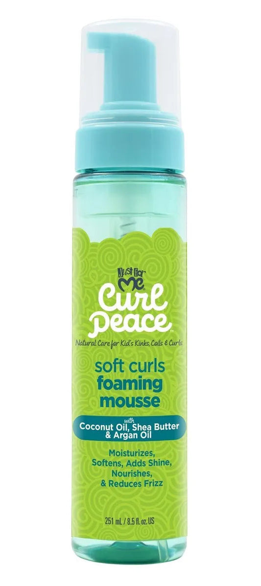 Just For Me Curl Peace Soft Curls Foaming Mousse - 8.5 Fl Oz Intlcosmetic