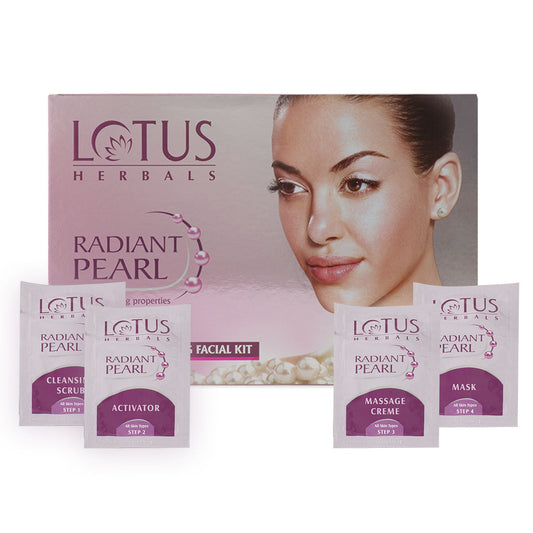 Lotus Herbals Radiant Pearl Cellular lightening Facial Kit Intlcosmetic