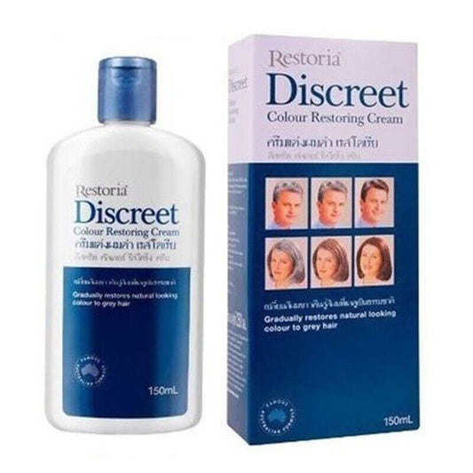 Restoria discreet hair color restoring cream care gradually treatment 150 ml Intlcosmetic