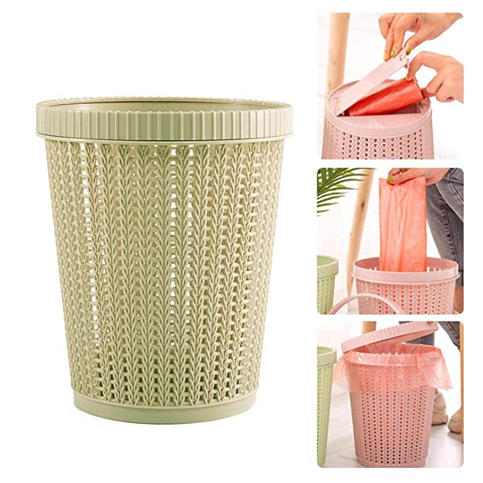 Hollow Garbage Bin With Built-In Garbage Bag Box