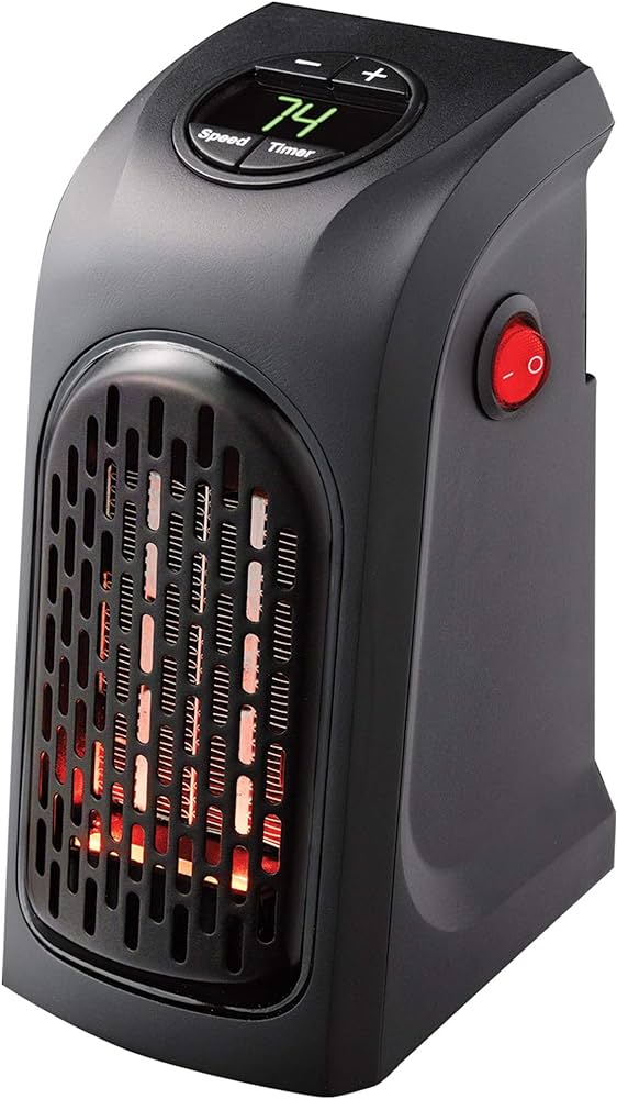 Small Electric Handy Room Heater Compact Plug  400 Watts